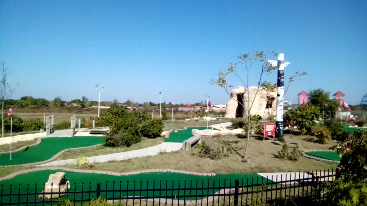 Dinosaur Park in Derby, Kansas *WINDY