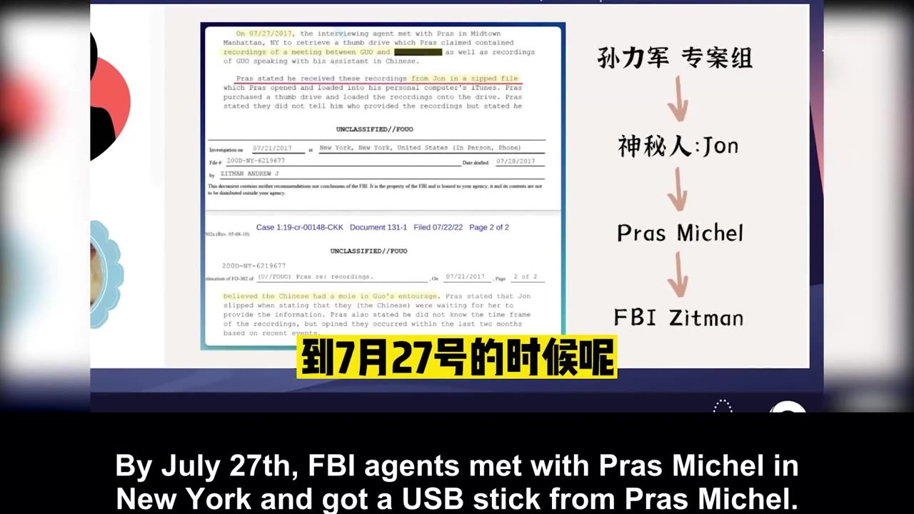 Has Pras Michel worked for FBI?