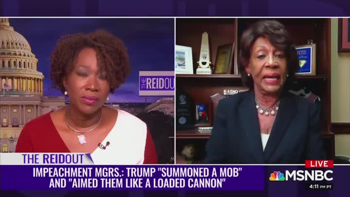 Maxine Waters calls for Trump to be charged