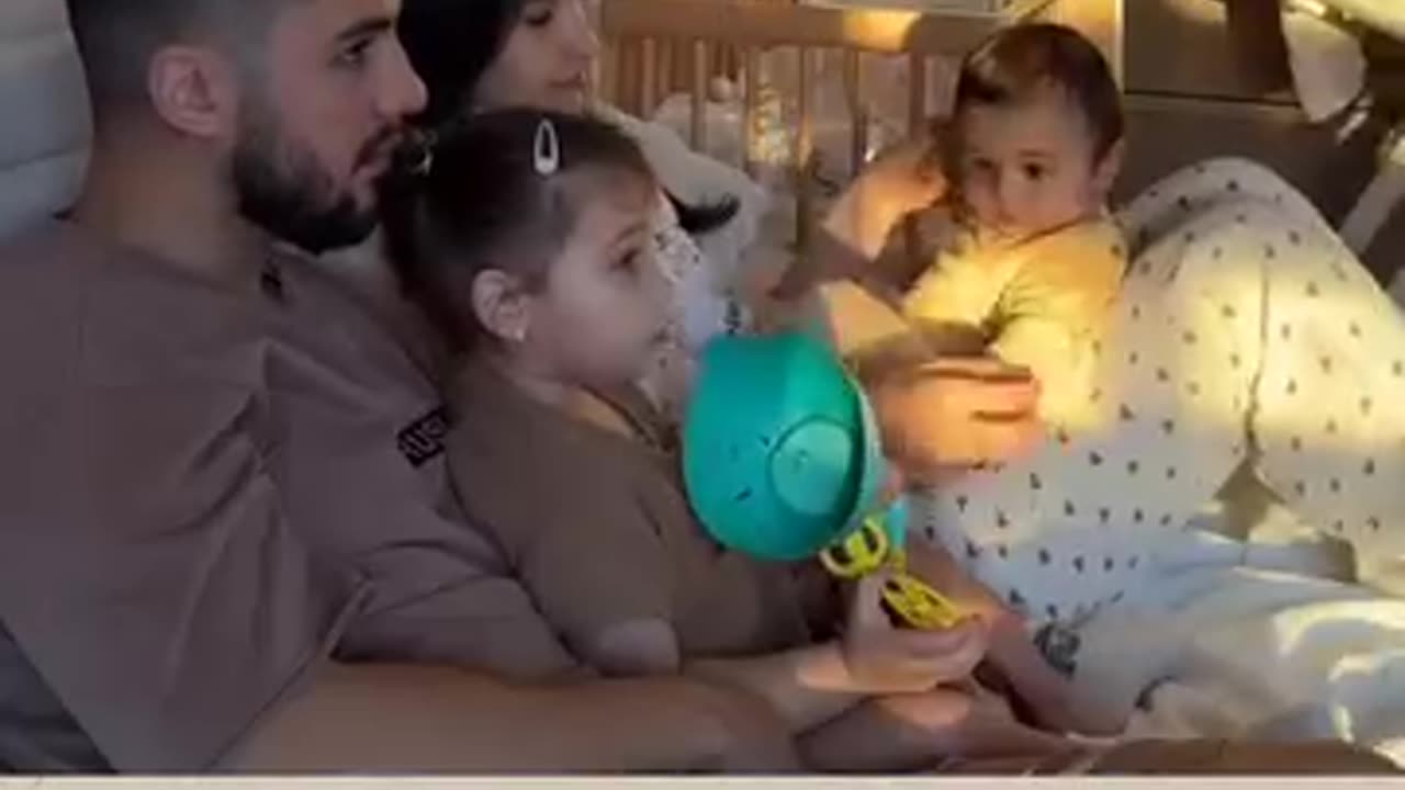 Cute baby playing