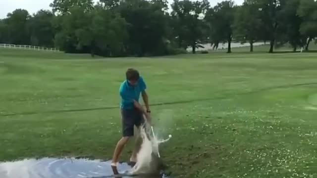 Splash golf, all hits