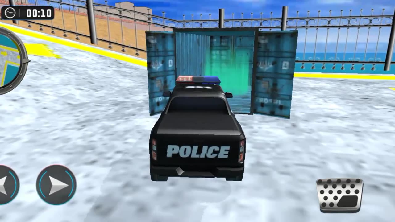 police car transportation game video