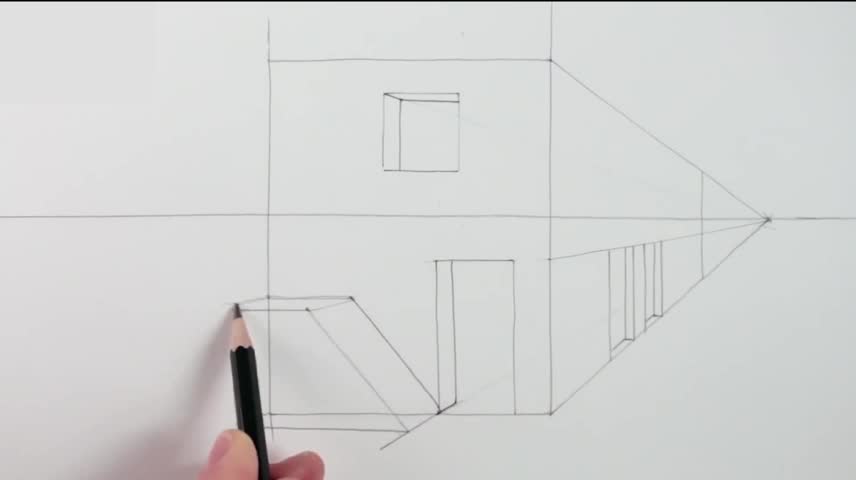 Hand-drawn Stair Profile