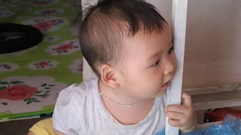 Baby smile happy oneday