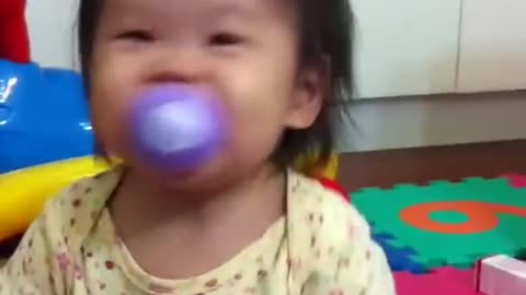 Baby playing