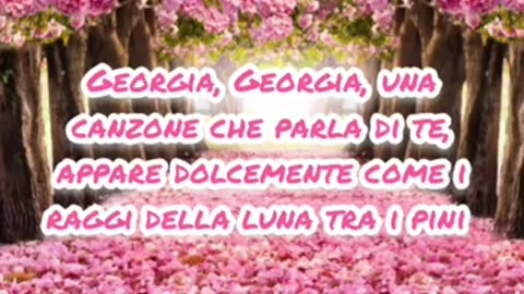 "Georgia on my mind" - Louis Armstrong (1931) - traduzione in italiano