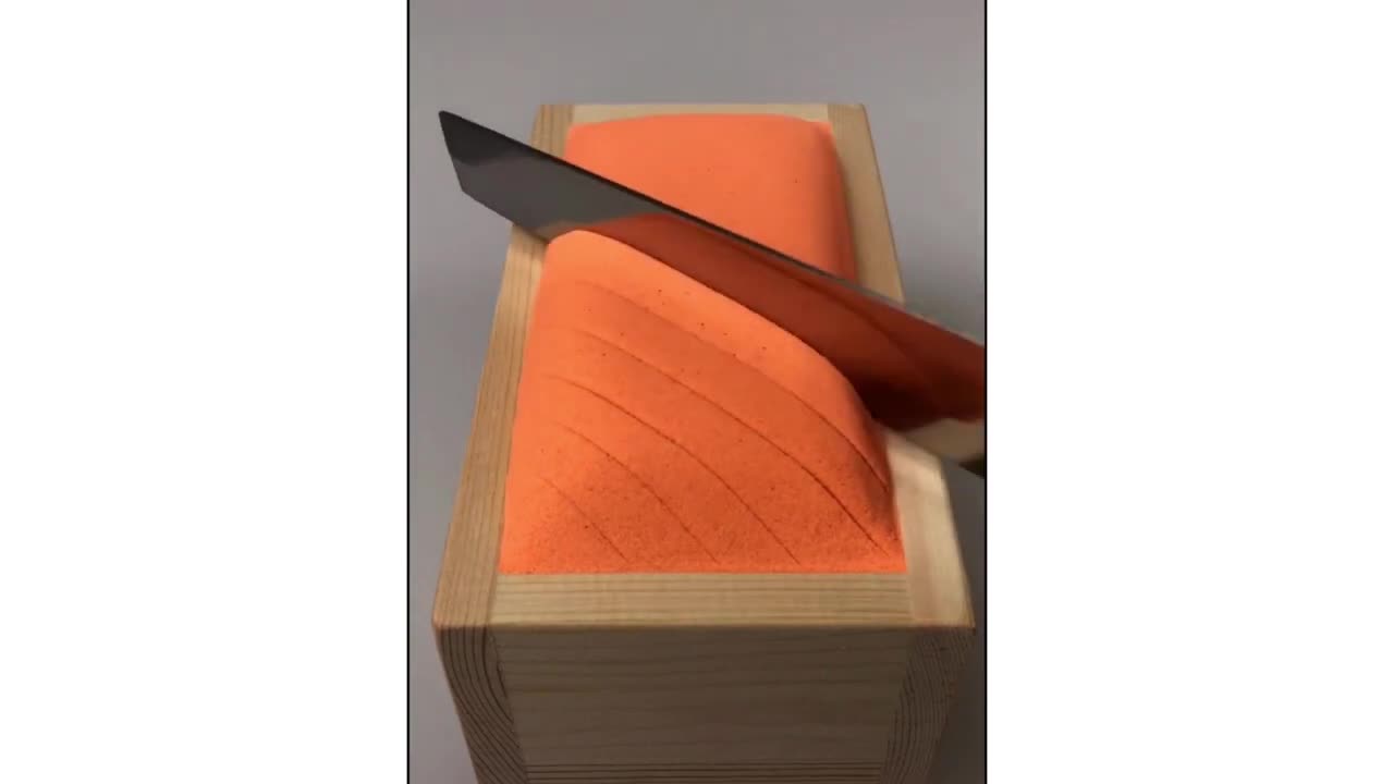 Oddly Satisfying Video Of Cutting Sand Compilation & Enjoyable sound