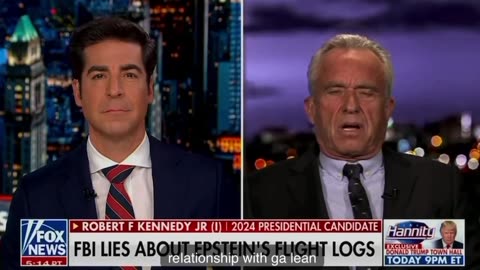 On Jesse Watters show RFK Jr. says he was on Jeffrey Epstein’s jet two times.