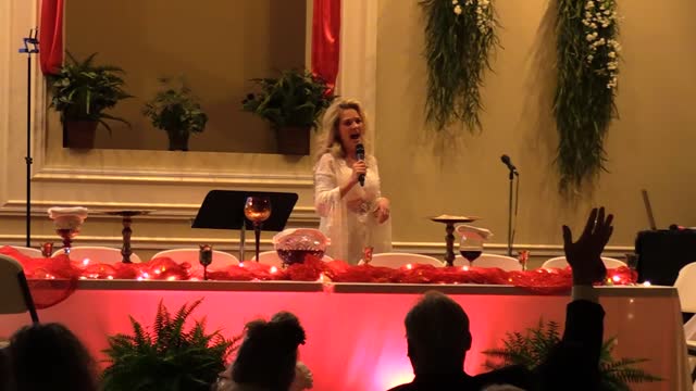 Mrs Toto Singing LIVE AT PASSOVER "The Blood Will Never Lose Its Power"