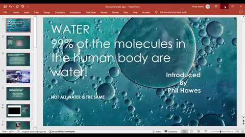 SVHI 2024.9 structure of Water & it's Health Effects with Phil Hawes