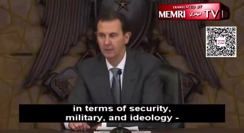 Bashar Hafez al-Assad talks about Zionists and Nazis