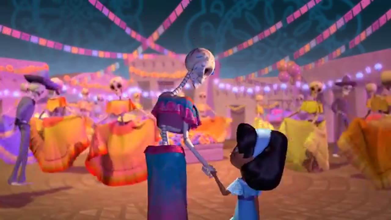 The interesting animated short film _Dia De Los Muertos