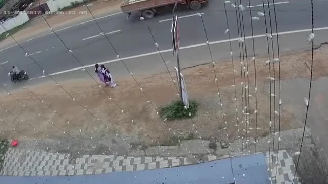 Shocking live accident