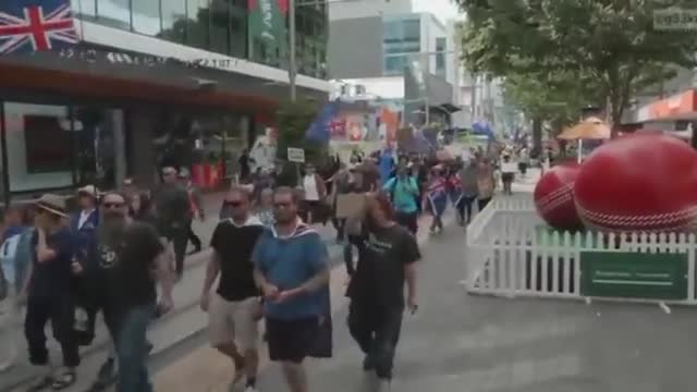 Freedom Bikers and March in Wellington New Zealand - March 5 2022