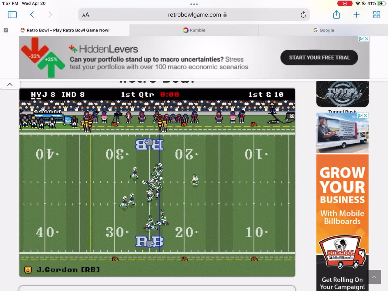 Develin Goodson Has The Game Of His Life! NYJ Retro Bowl Gameplay #20