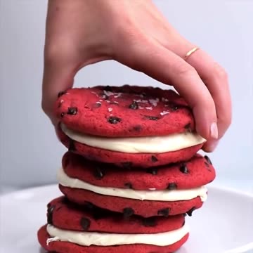 Red Velvet Nutella cookie