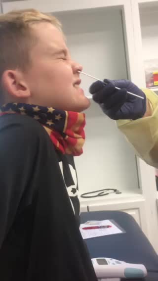 Cooper gets a COVID 19 test