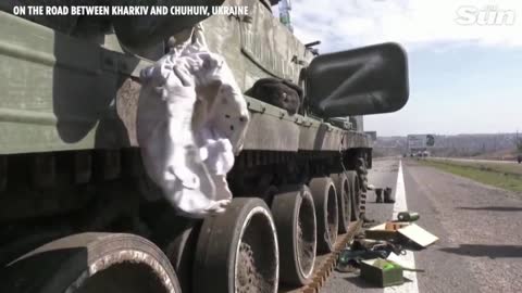 Military shows captured hardware outside Kharkiv