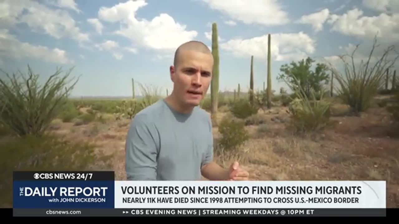 CBS News joins volunteers searching for missing migrants on dangerous path