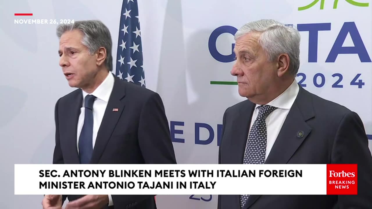 'Our Countries Are Standing Together' Blinken Expresses US-Italian Support For Ukraine