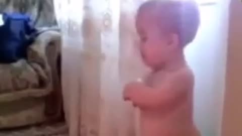 Beautiful kid is praying