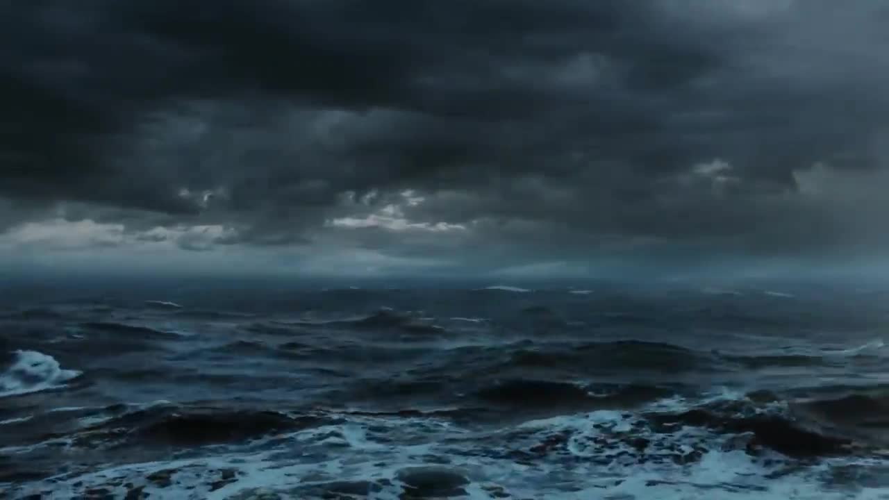 Thunderstorm1 At Sea Sounds For Sleeping, Relaxing ~ Thunder Rain Ocean Sea Lightning Ambience