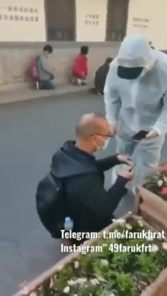 China: In the Chinese city of Jinan, Shandong province, citizens are forced to kneel in public on