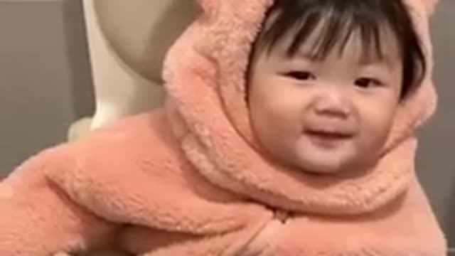 Cutest korean baby is blessing our eyes with his smile | Bunny suit 🐰💕 #baby