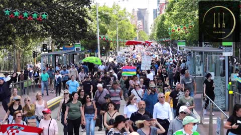 Hundreds of Thousands March Again in Melbourne. 27.11.2021