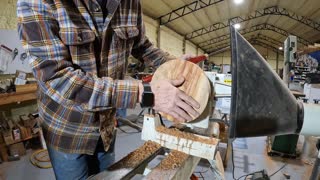 Turning an aromatherapy bowl (camphor)