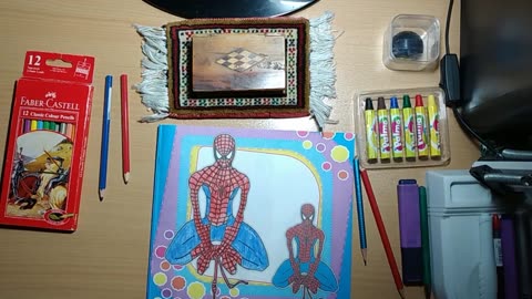 Coloring Reverse Spiderman | Painting With Sina