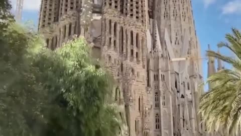 Marvellous architecture of Sagrada Familia, Barcelona