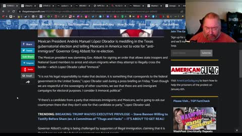 Mexico's pedophile cartel owned president is interfering in Texas elections