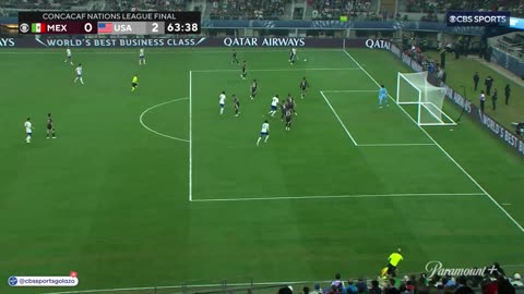 Gio Reyna’a goal in the Concacaf final against Mexico.