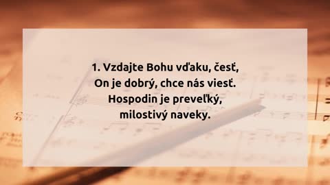 Vzdajte Bohu vďaku (Žalm 136)