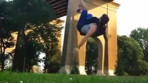 Collab copyright protection - football backflip catch fail