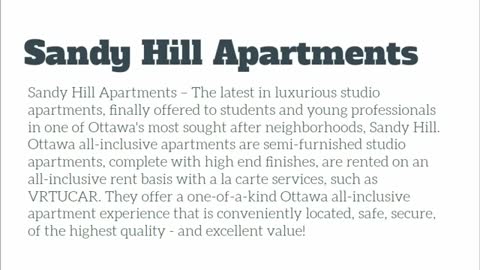 all inclusive apartment ottawa