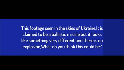 Quelque chose d'étrange est tombé dans le ciel de l'Ukraine ! OVNI