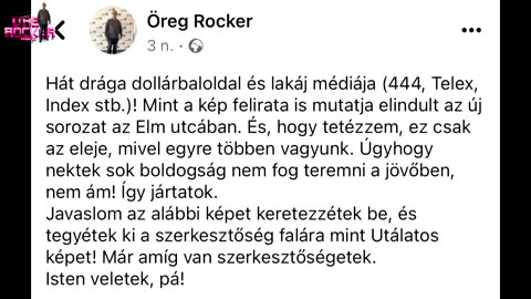 Az Öreg Rocker beszólt...