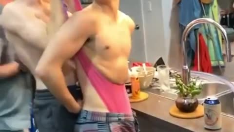 Boy gets wedgie