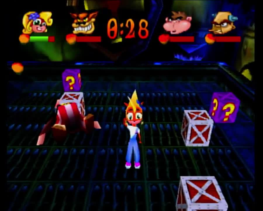 Crash Bash - Crate Crush On Drain Bash Gameplay