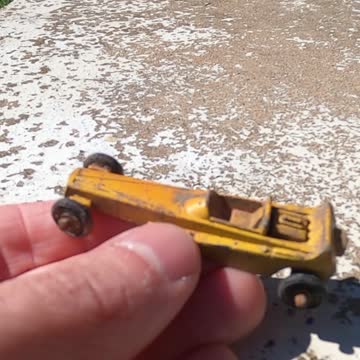 Vintage TootsieToy Wedge Dragster #4 Metal Detecting Find.