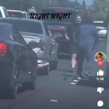 Road rage KO! #Roadrage #Viral