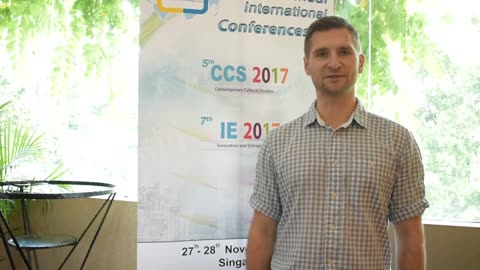 Asst. Prof. Lukasz Malyz at IE Conference 2017 by GSTF