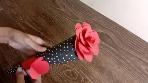 How to make Paper Rose For Decoration. Paper Rose Making Tutorial