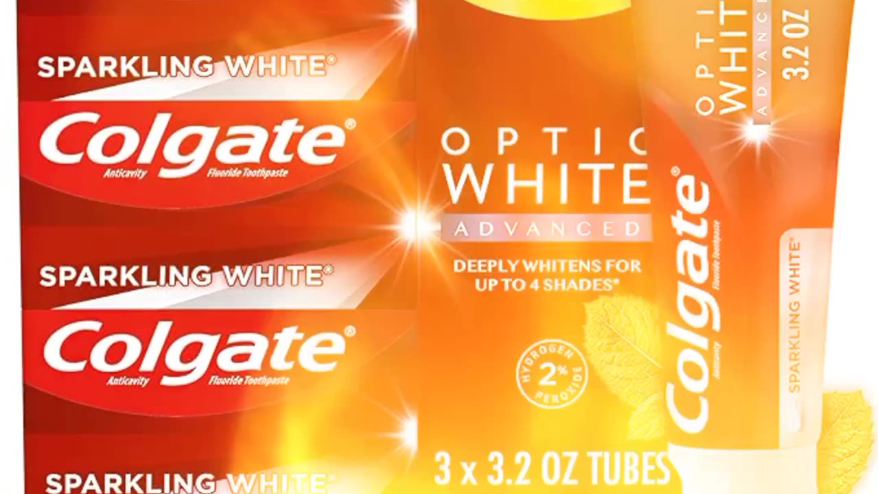 Colgate Optic White Advanced Teeth Whitening Toothpaste,