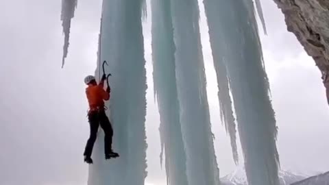 Snow climbing