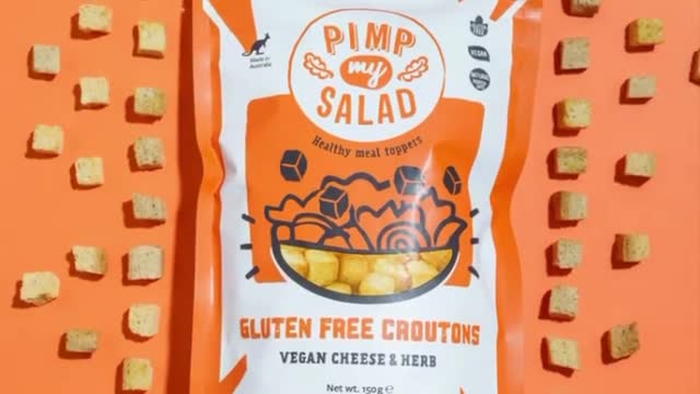 Pimp My Salad Gluten Free Caesar Salad Croutons Value Pack – 30% More Volume