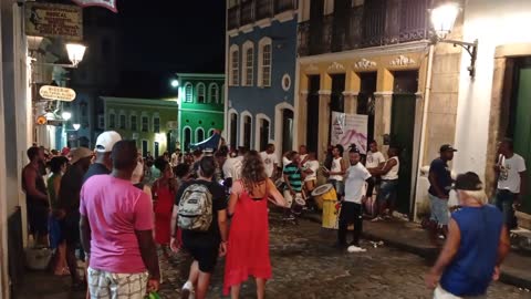 axé songs in perourinho in Salvador Bahia Brazil