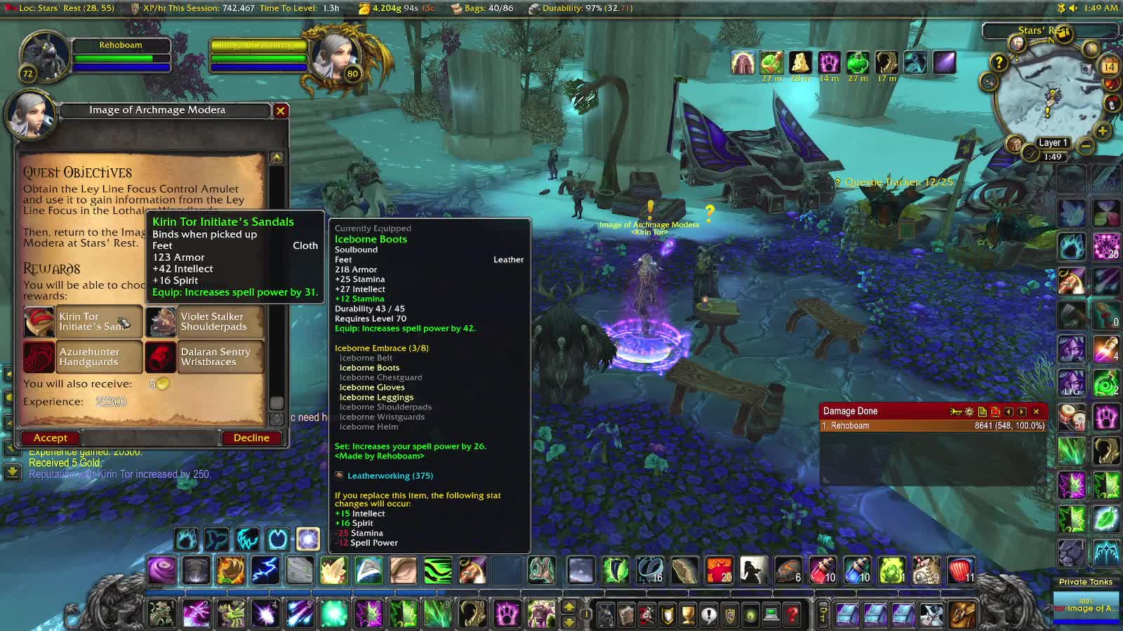 WoW Lich King Classic Druid is experiencing many glitches in Dragonblight